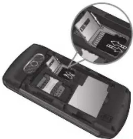 LG GU230 - Speicherkarte einsetzen - 1