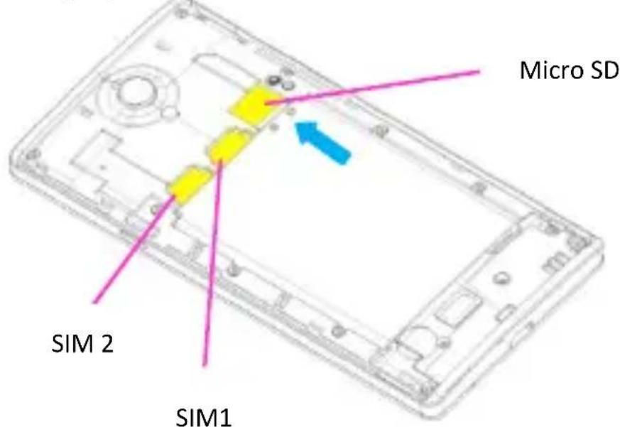 HAIER W816 - Insérer la carte mémoire microSD - 1
