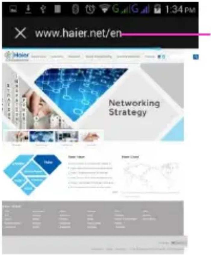 HAIER W816 - Navigation sur les pages web - 2