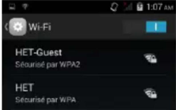 HAIER W816 - Connection au réseau Wi-Fi - 2