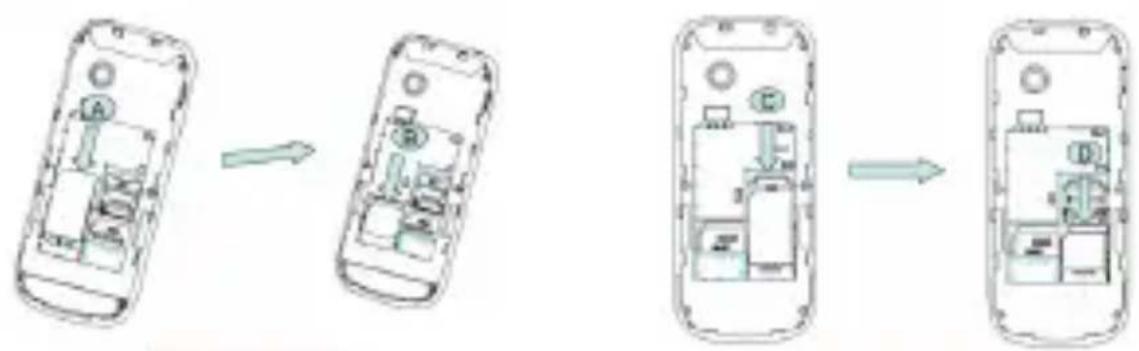 AEG BX30 - COMMENT INSÉRER LES CARTES SIM ET LA BATERRIE - 1