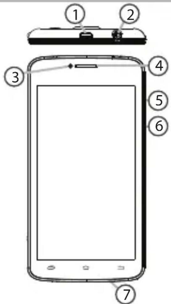 ARCHOS Titanium 53 - Description of the phone - 1