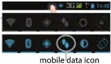 ARCHOS 45 Platinum - Activating the mobile data - 1