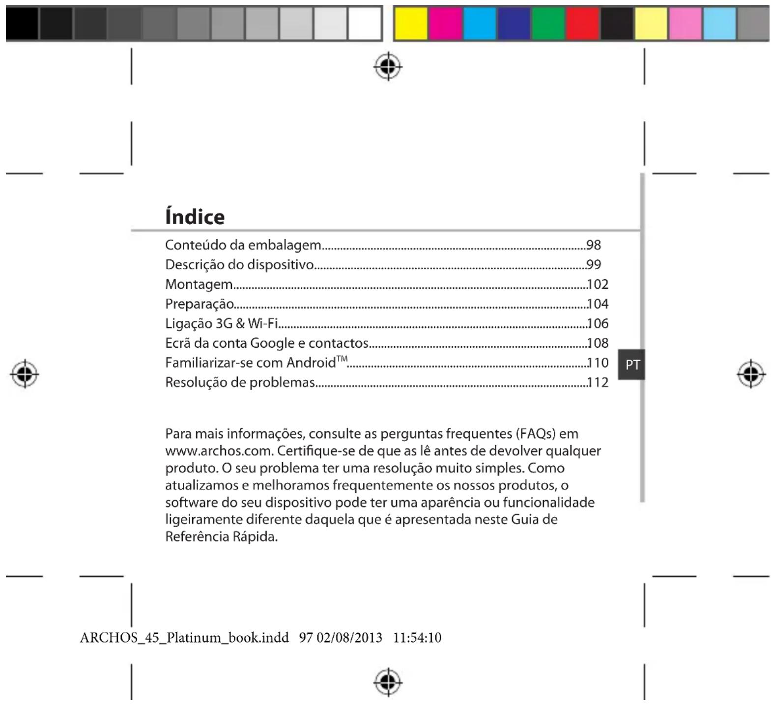 ARCHOS 45 Platinum - Probleemoplossing - 1