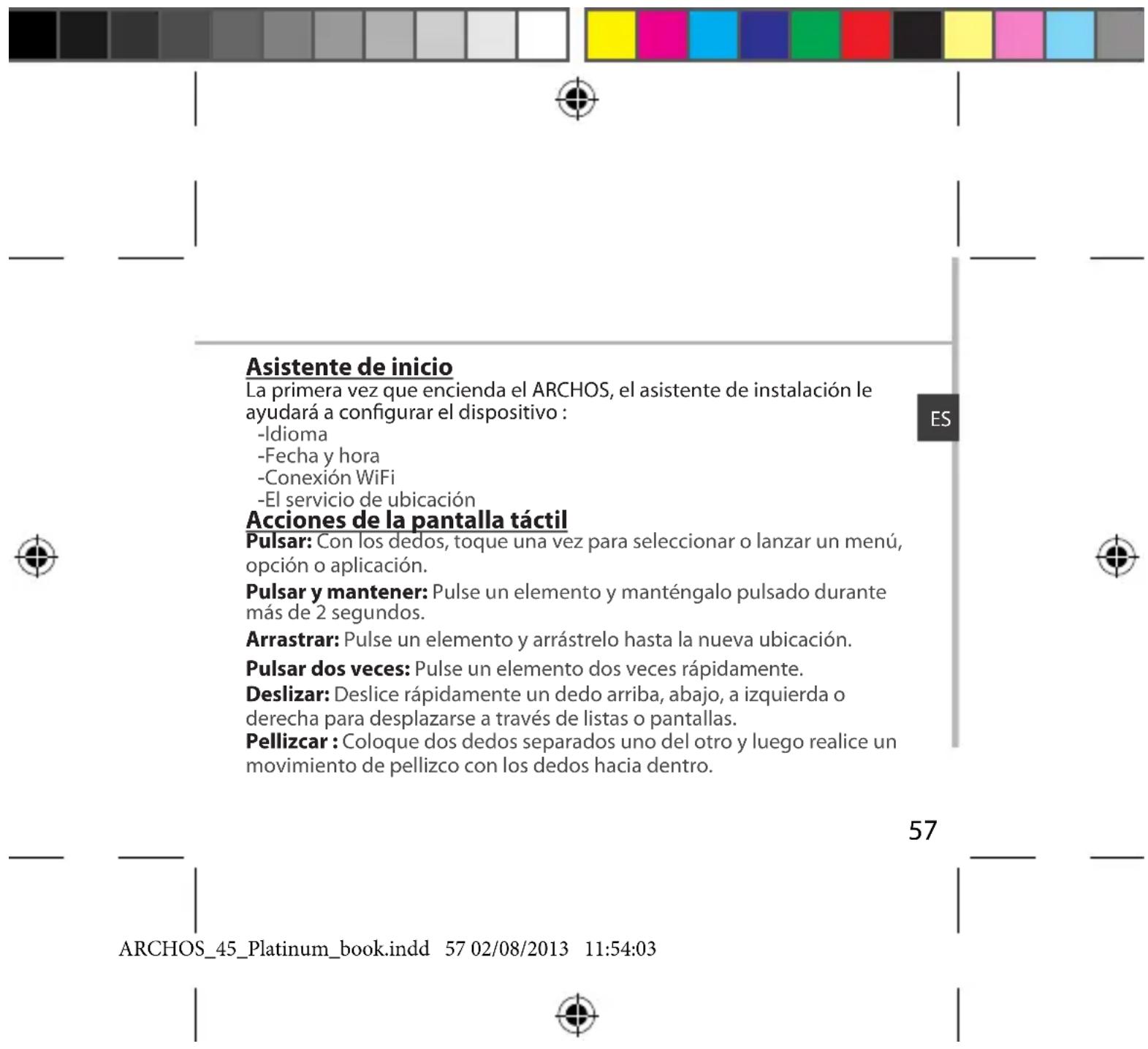ARCHOS 45 Platinum - Consejos: - 1