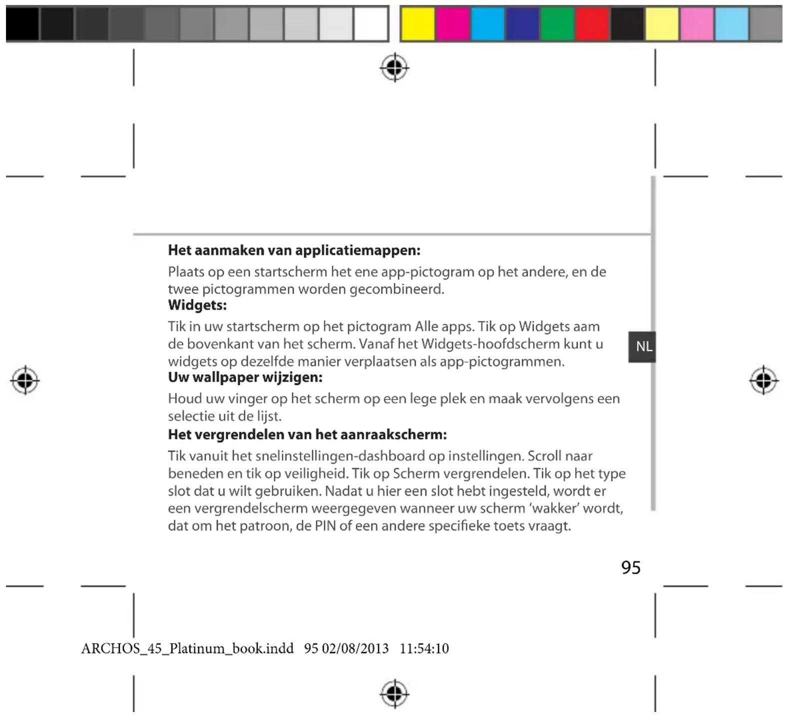 ARCHOS 45 Platinum - Verwijderen van een item: - 1