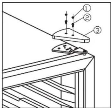 VESTFROST W 45 - Change of hinge side - W32 - 1