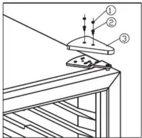 VESTFROST W 38 - Change of hinge side - W32 - 1