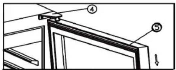 VESTFROST W 38 - Change of hinge side - W45 - 2