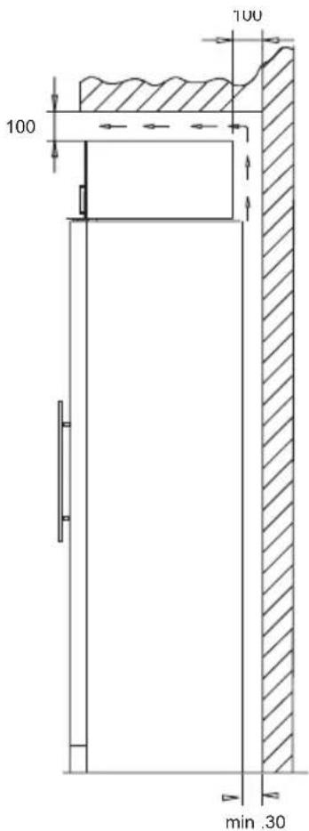 VESTFROST FZ 295 W - Schrank in Draufsicht - 3