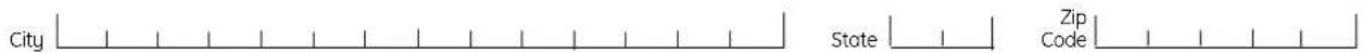 City State Zip Code
