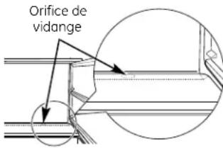 Orifice de vidange