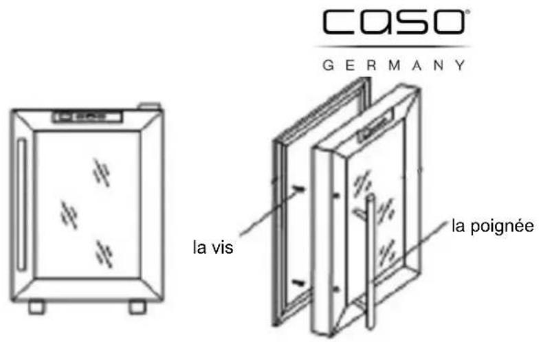 CASO Wine Duett 620 - L'installation de la poignée - 1