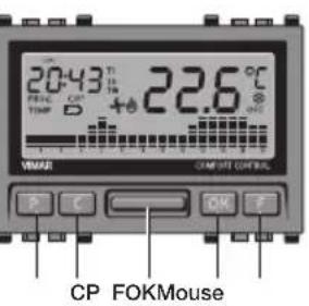 Vimar 20446 - VISTA FRONTALE, COMANDI E DISPLAY. - 1
