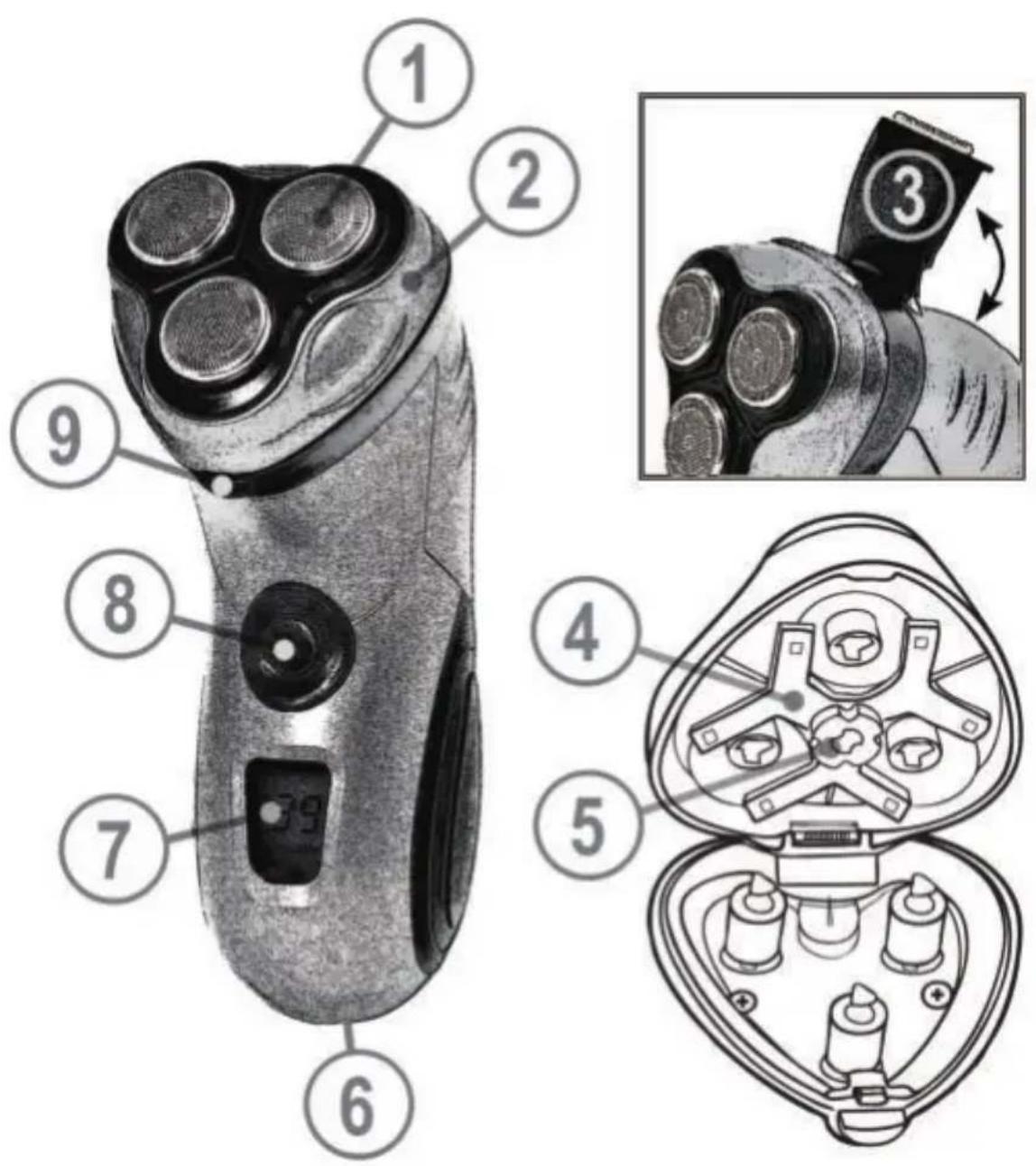 AEG HR 5655 - Übersicht der Bedienelemente - 1