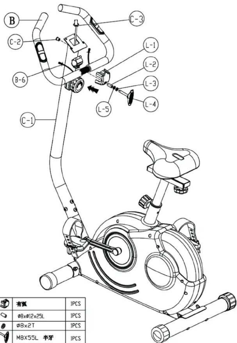 Skandika Theseus SF1620 - Étape 5: Montage des poignées de guidon - 1