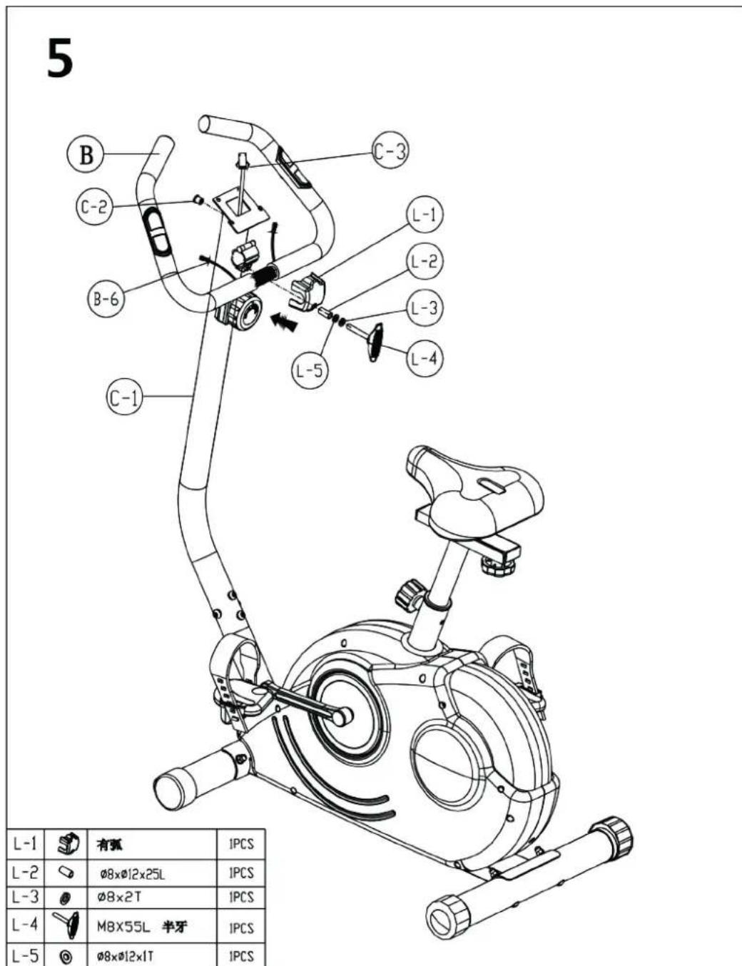 Skandika Theseus SF1620 - Step 5: Handlebars - 2