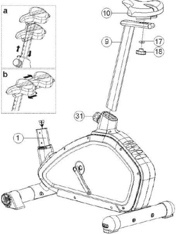a 10 9 17 18 b 31 1