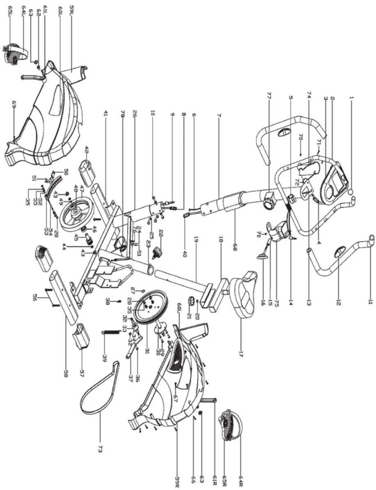 REX BX200 - Disegno esploso - 1