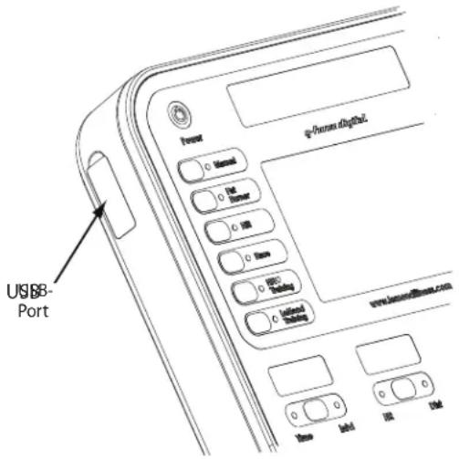 LeMond Fitness GFORCE RT - Wo befindet sich der USB-Port? - 1