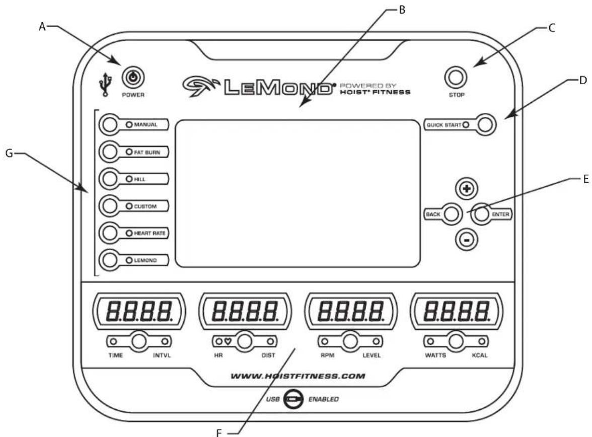 LeMond Fitness GFORCE RT - DISPLAYCONSOLE - 1