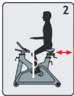 LeMond Fitness GFORCE UT - Position avant/arrière du siège - 1