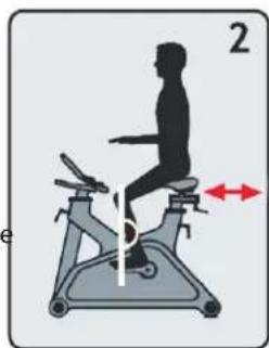 LeMond Fitness GFORCE UT - Posicion longitudinal del asiento - 1