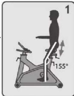 LeMond Fitness GFORCE UT - Altura del asiento - 1