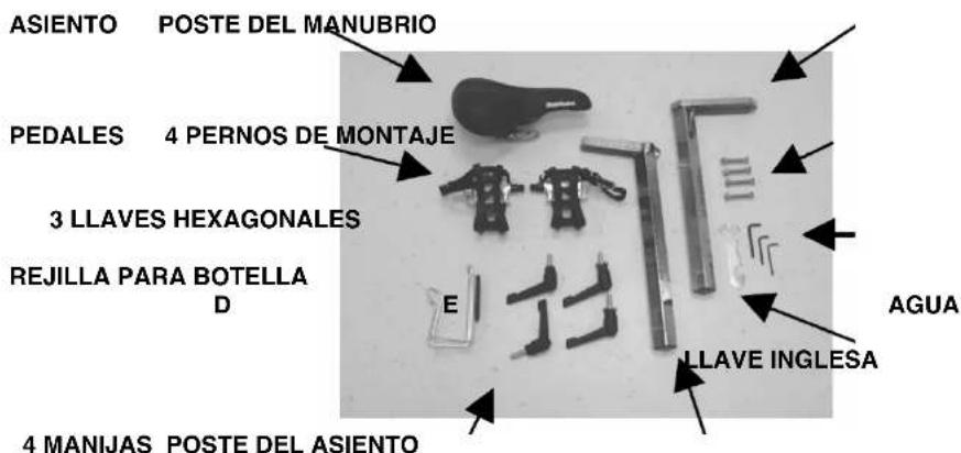 LeMond Fitness Revmaster Classic - RETIRE LA BICICLETA Y LOS COMPONENTES DE LA CAJA DE CARTON DE ENVIO. - 1