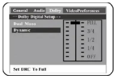 SCHAUB LORENZ TE3818 - Menu de configuration Dolby Digital - 2