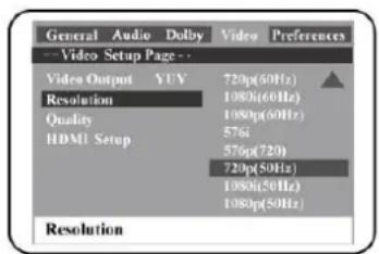 SCHAUB LORENZ TE3818 - Menu de configuration Dolby Digital - 5
