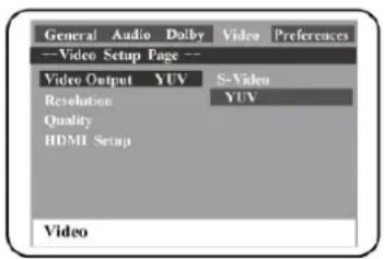 SCHAUB LORENZ TE3818 - Menu de configuration Dolby Digital - 3