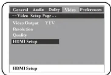 SCHAUB LORENZ TE3818 - Menu de configuration Dolby Digital - 6
