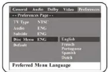 SCHAUB LORENZ TE3818 - Langue du menu du disque - 1