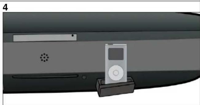 SCHAUB LORENZ TE3818 - Brancher un iPod à l'appareil - 4