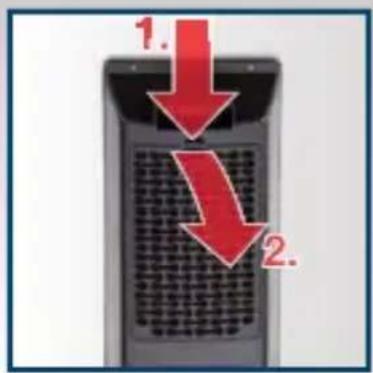 KOENIG Pisa B06162 - Staubschutz-Filter reinigen Nettoyage du filtre anti-poussières Pulire il filtro antipolvere - 2