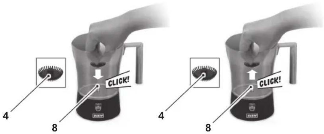 BEEM Latte Creme W7.001 - Verletzungsgefahr durch unbeabsichtigtes Einsatzen des Gerätes. - 1