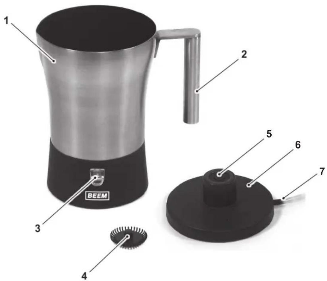 BEEM Latte Creme W7.001 - Éléments de l'appareil - 1