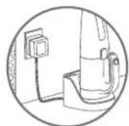 TEFAL Silence Force TW452341 - Install the charging base. - 2