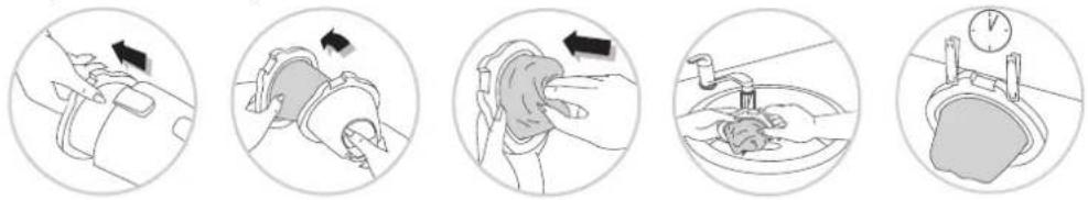 TEFAL Silence Force TW452341 - Cleaning the permanent filter. - 1