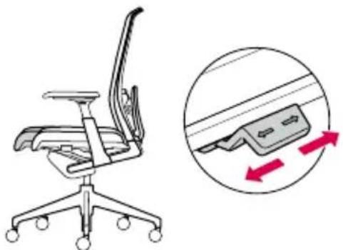 Haworth Very Task - Seat depth adjustment (optional) - 1