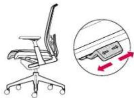 Haworth Very Task - Réglage de la profondeur d'assise (option) - 1