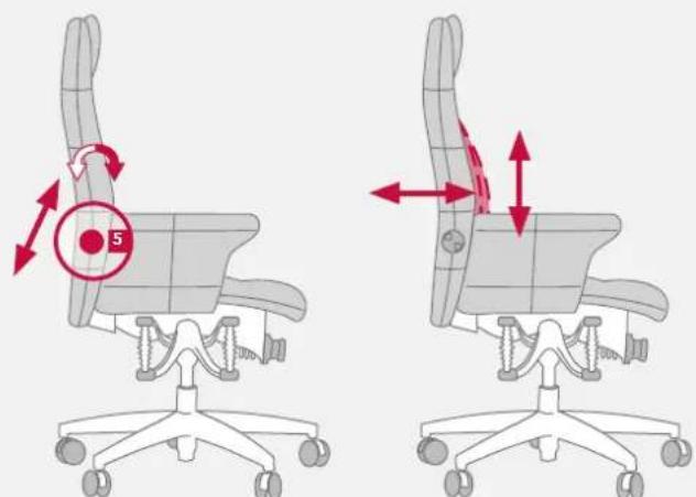 Bioswing 780 iQ S - Personnaliser la pression du dossier lors du contact permanent - 1