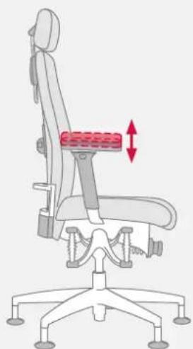 Bioswing 660 iQ S Meeting - Adjustment and Movement of Armrests in Width and Depth - 2