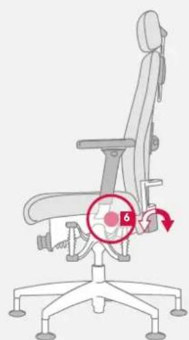 Bioswing 660 iQ S Meeting - Lumbalstütze in Höhe einstellen - 1