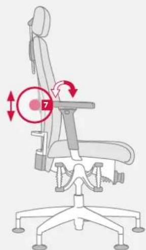 Bioswing 650 iQ S Meeting - Lumbalstütze in Höhe einstellen - 3