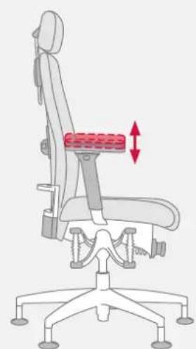 Bioswing 650 iQ S Meeting - Adjustment and Movement of Armrests in Width and Depth - 2