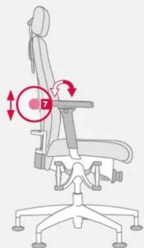 Bioswing 650 iQ S Meeting - Adjustment of Lumbar Support to Height - 3