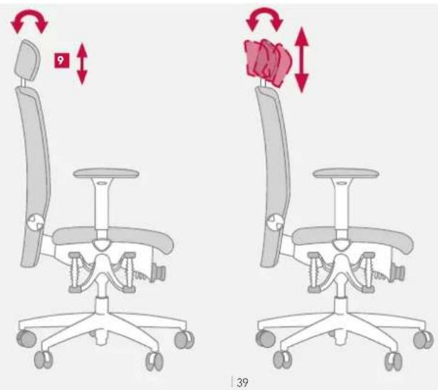 Bioswing 560 iQ S - Ajuster le repose-tete: - 2