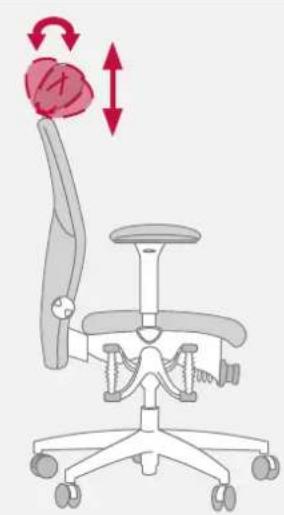 Bioswing 460 iQ S - Ajuster le repose-tete: - 3